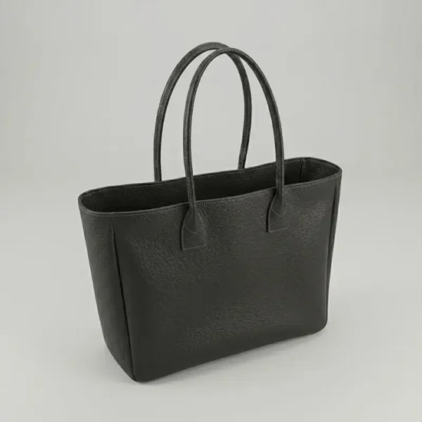 Cabas Cuir Grainé Noir