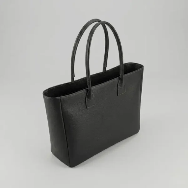 Cabas Cuir Grainé Noir